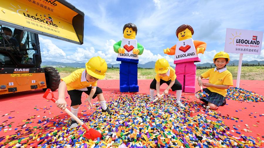 As obras da nova Legoland na China já começaram e devem ser finalizadas em 2024 - Reprodução/Twitter