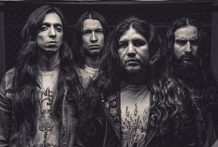 A banda colombiana Bloody Nightmare, que se apresenta no Abril Pro Rock 2024