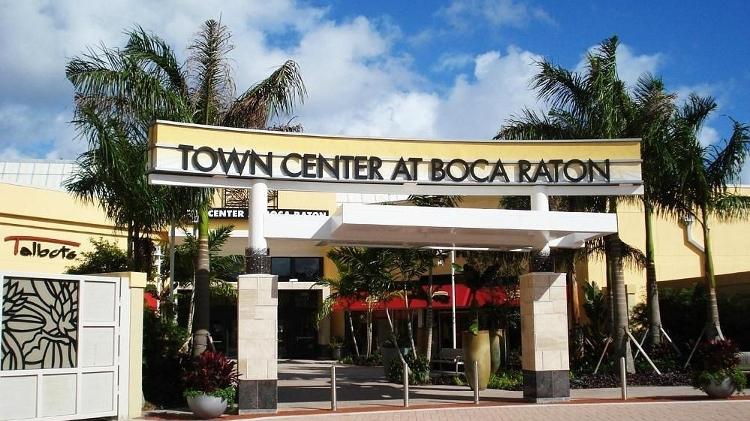 Town Center, em Boca Raton, é um bom local para fazer compras 