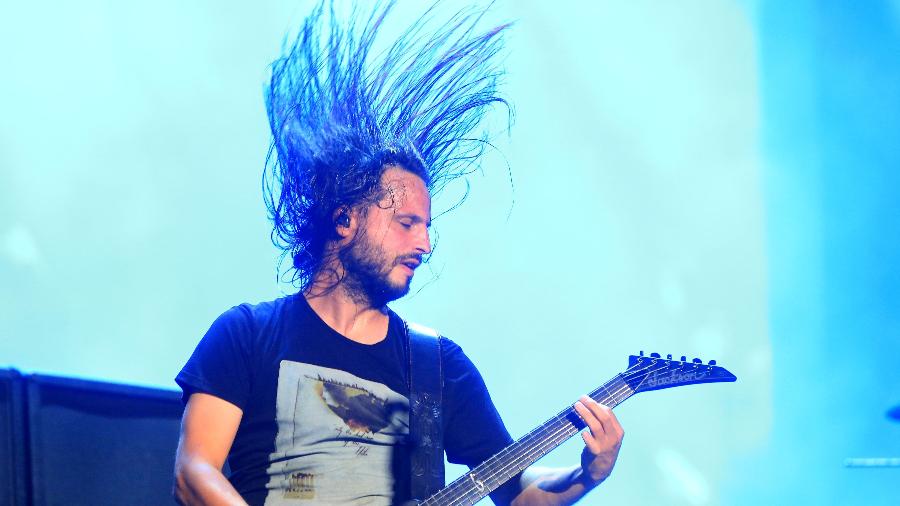 Christian Andreu, guitarrista da banda francesa Gojira - Marco Antonio Teixeira/UOL