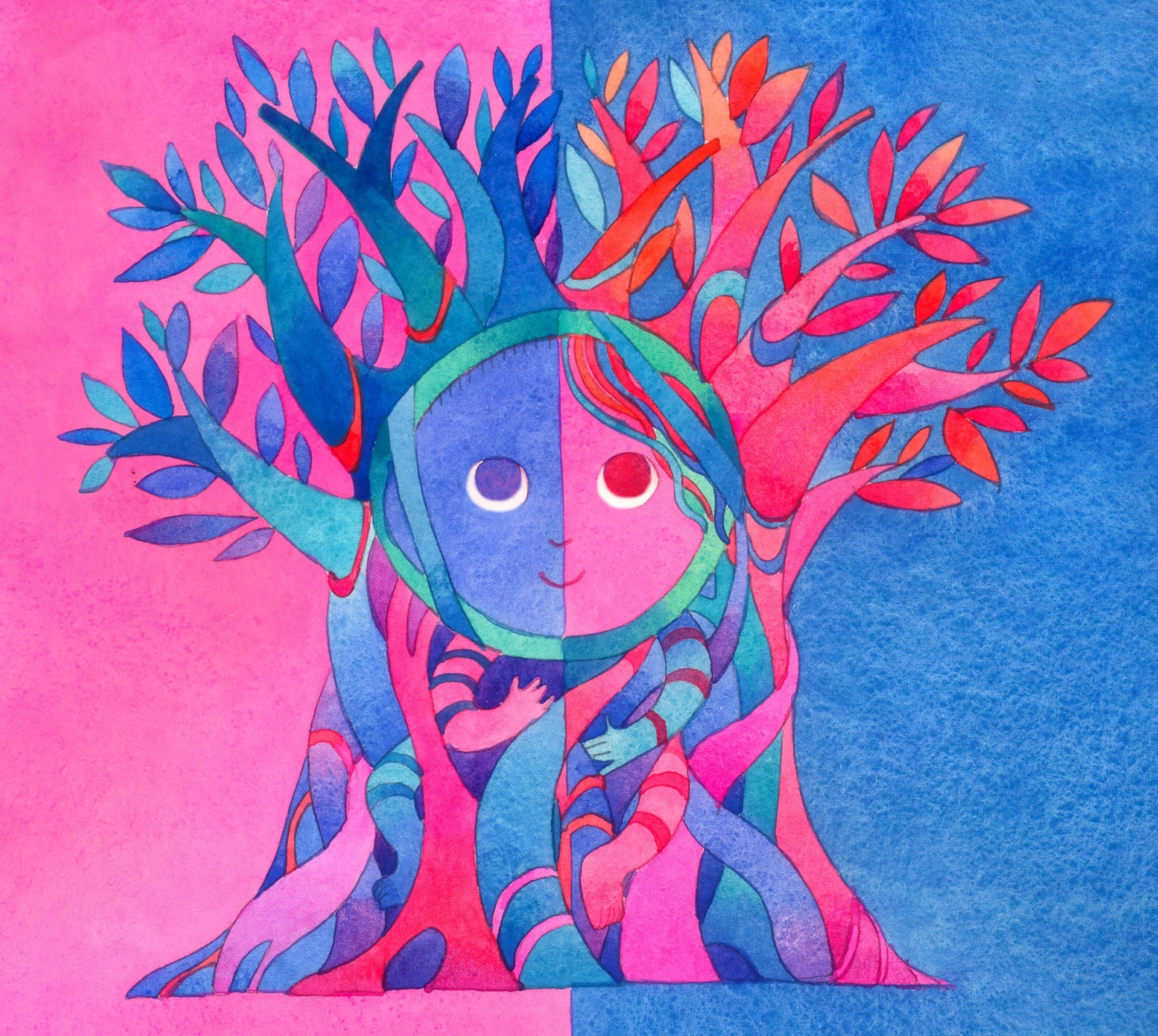 Aquarela do projeto "AMAR Coletânea de Livres Infantis" - Divulgação