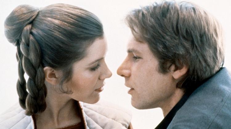 Carrie Fisher e Harrison Ford em cena de "O Império Contra-Ataca" - Getty Images - Getty Images