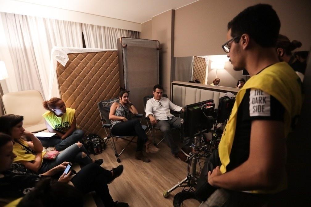 Filmagens de "Polícia Federal - A Lei é Para Todos" no hotel Slaviero Lifestyle, no Rio de Janeiro - Ana Maria Lima/Divulgação