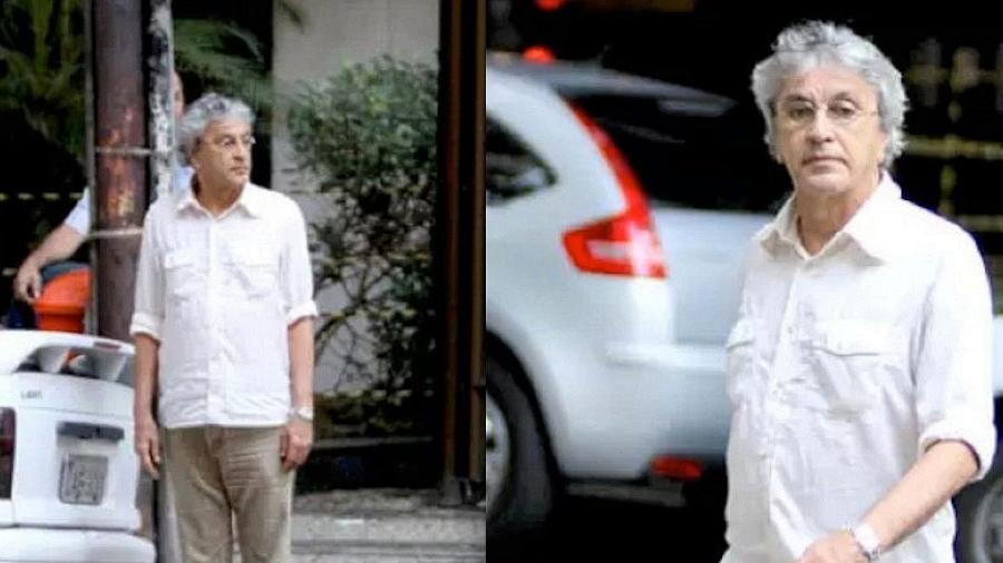 Caetano Veloso se prepara para atravessar a rua no Rio em 2011: momento "definidor" do jornalismo - Reprodução