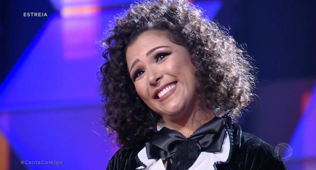 Naheda em Canta Comigo - Reprodução/TV Record
