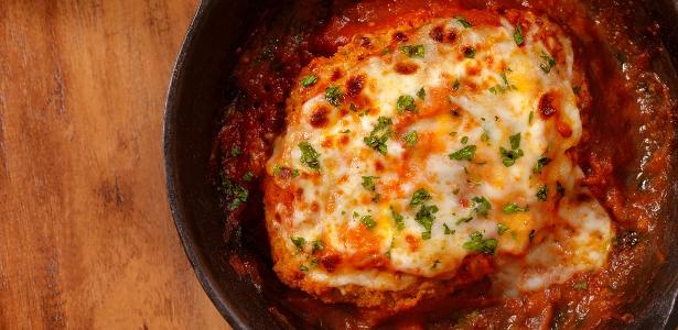 Receita de bife a parmegiana assado e funcional