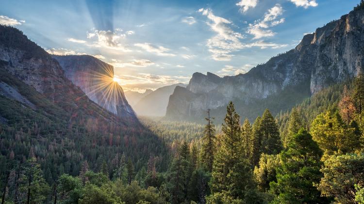 O Parque Nacional Yosemite é um dos mais lindos destinos de ecoturismo dos EUA - agaliza/Getty Images/iStockphoto - agaliza/Getty Images/iStockphoto