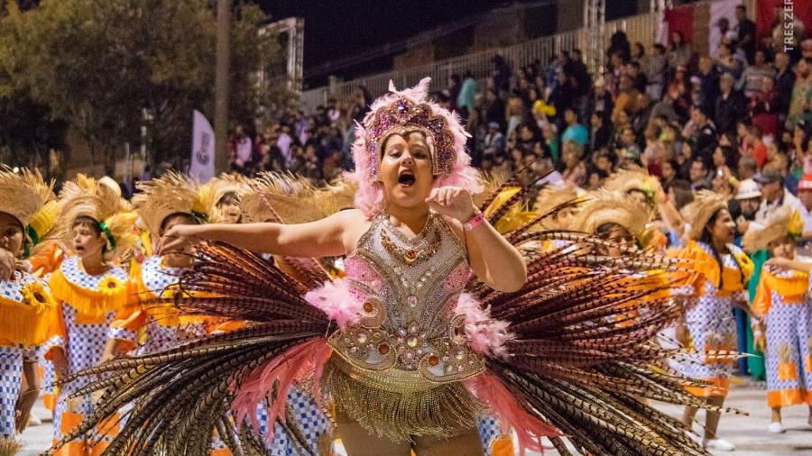 Bambas da Alegria desfila no Carnaval de Uruguaiana  - Reprodução/Facebook/carnavaluruguaiana2019