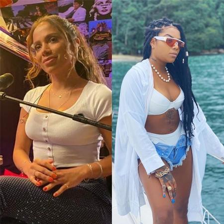 Anitta e Ludmilla; cantoras têm tido desentendimentos públicos - Reprodução / Instagram