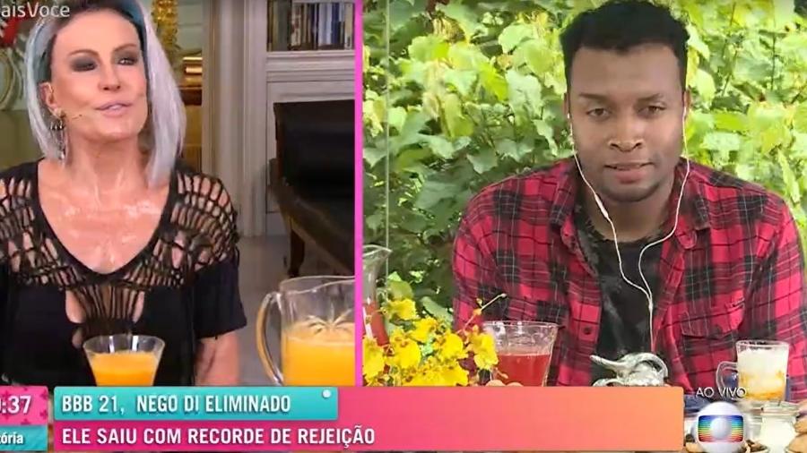 BBB 21: Ana Maria Braga conversou com Nego Di no "Mais Você" - Reprodução/TV Globo