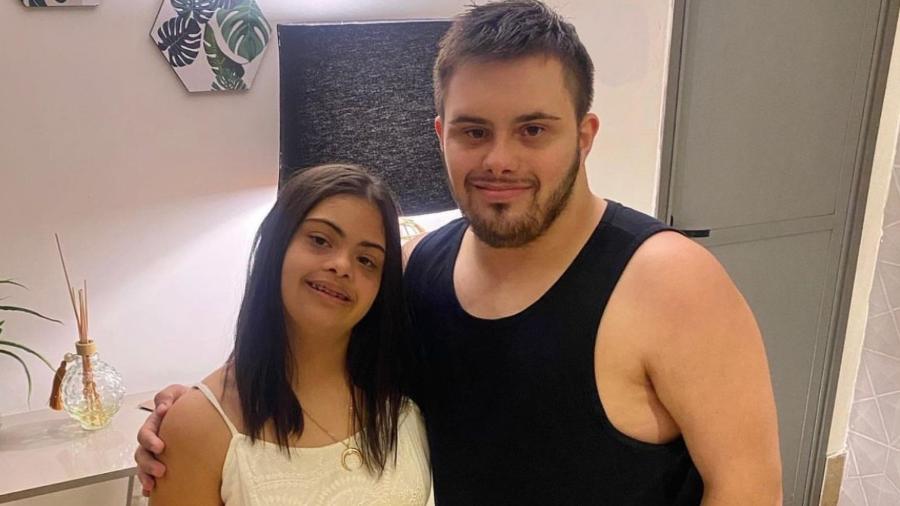 Filha de Romário, Ivy ao lado do namorado Caio Freitas - Reprodução/Instagram