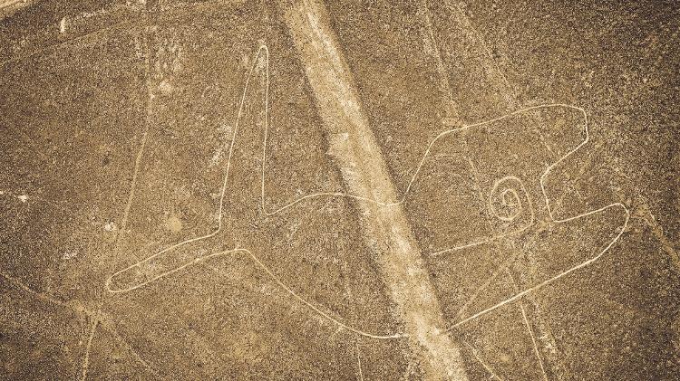 Retrato de baleia pré-histórica em Nazca, no Peru - Getty Images/iStockphoto - Getty Images/iStockphoto