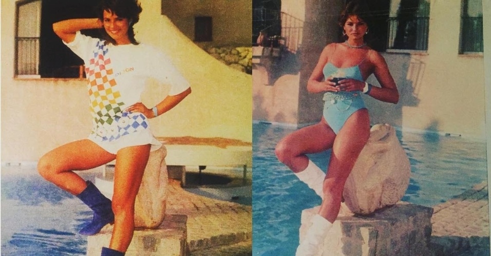 1.set.2015- Luiza Brunet relembra carreira de modelo com fotos tiradas nos anos 80: "Das muitas viagem que fazia. Viajar sempre foi maravilhoso, abre horizontes", escreveu ela no Instagram