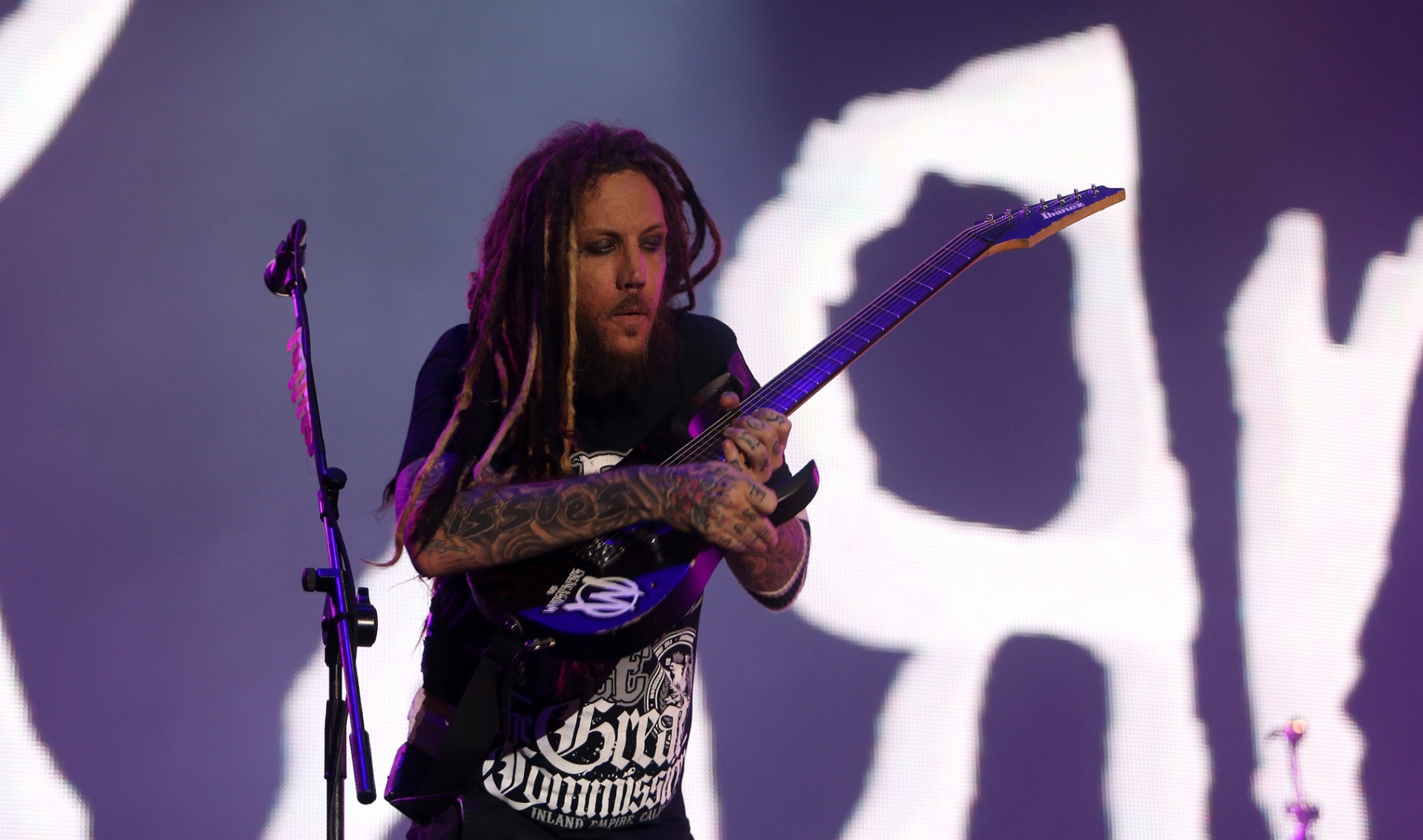 19.set.2015 - Korn se apresenta no palco Sunset no segundo dia do Rock in Rio 2015 - J. F. Diorio/Agência Estado