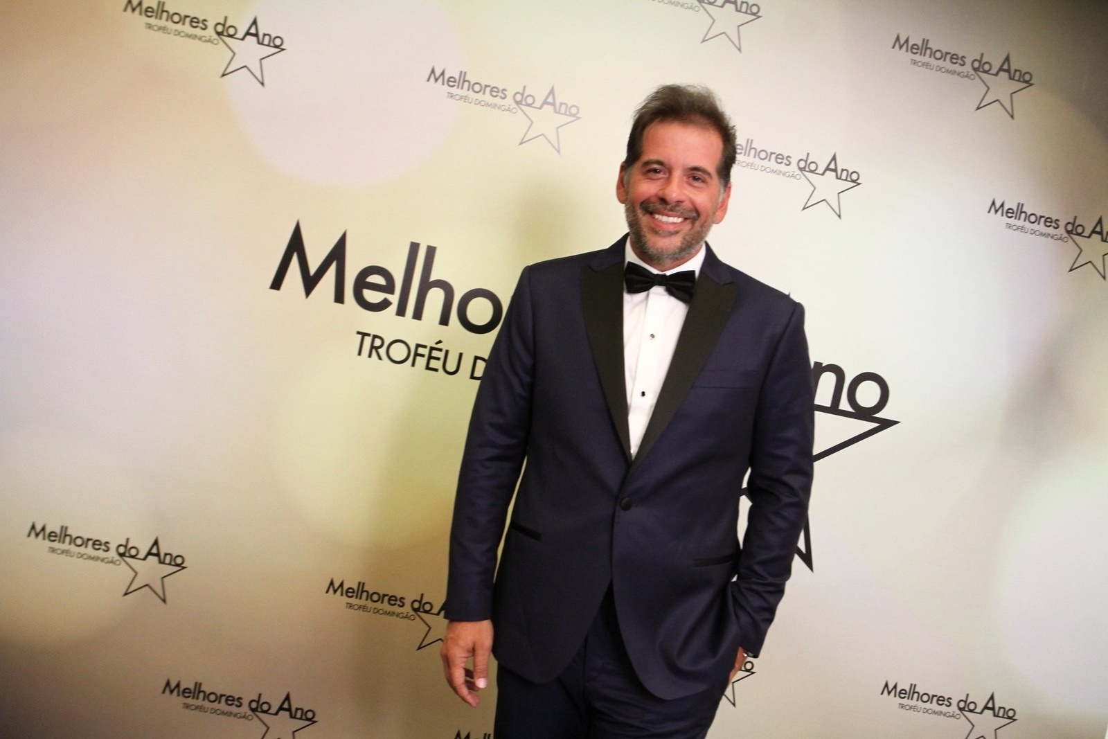 13.dez.2015 - Leandro Hassum chega ao troféu Melhores do Ano do "Domingão do Faustão", no Projac - Anderson Borde e Marcello Sá Barretto/AgNews