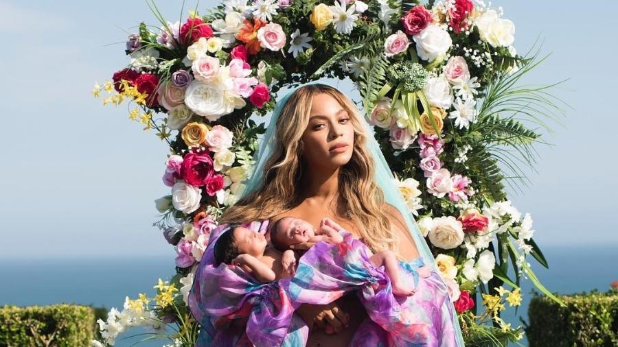 Beyoncé publica no Instagram primeira foto de seus gêmeos - Reprodução/Twitter