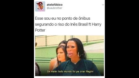 Internautas criaram memes com a Inês Brasil nas histórias de Harry Potter -  BOL Memes