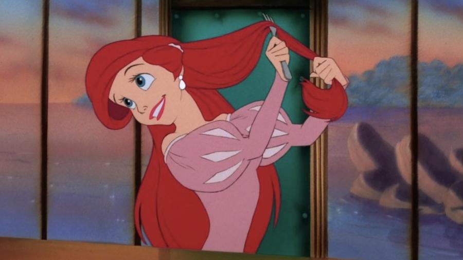 Ariel em cena de "A Pequena Sereia" - Reprodução/Disney