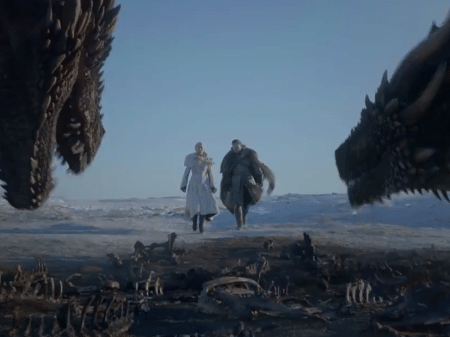 Cena da temporada final de Game of Thrones - Reprodução/Twitter
