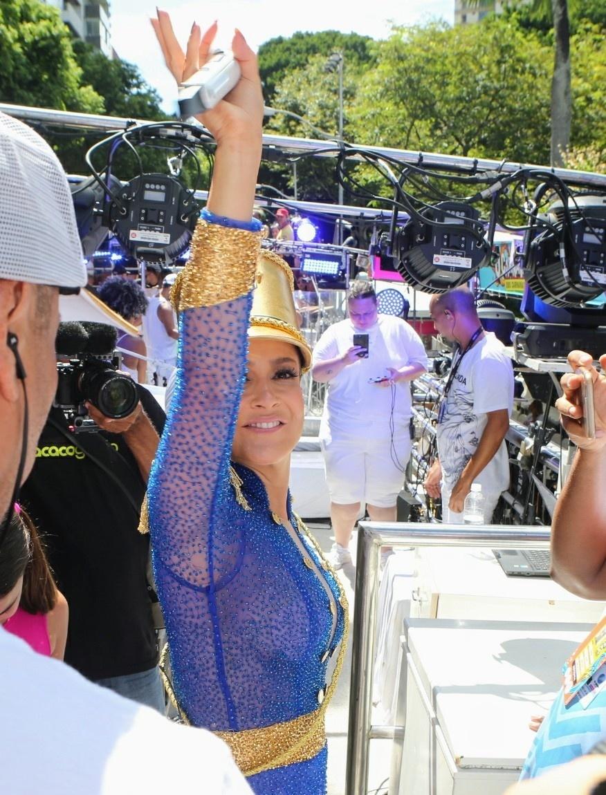 Claudia Leitte arrasta foliões no circuito Campo Grande, em Salvador, em mais um dia de Carnaval - Dilson Silva/AgNews
