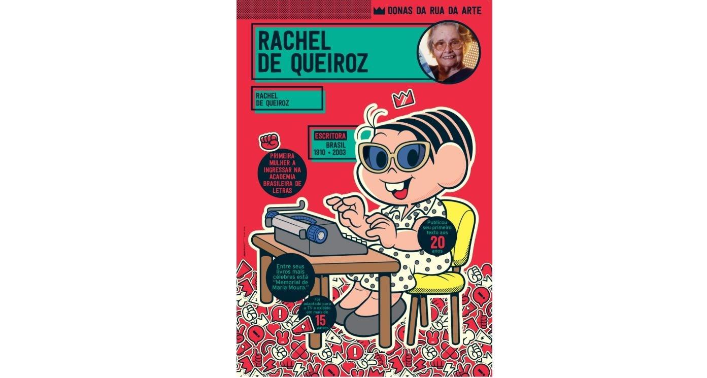 Mônica como a escritora Rachel de Queiroz - Divulgação