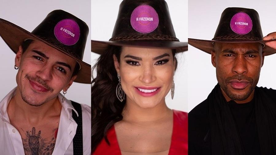 A FAZENDA 2020: Biel, Raissa e Rodrigo estão na roça - Reprodução/Playplus