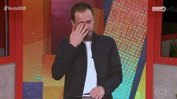 BBB 21: Tiago Leifert chora no BBB Dia 101 - Reprodução/TV Globo - Reprodução/TV Globo