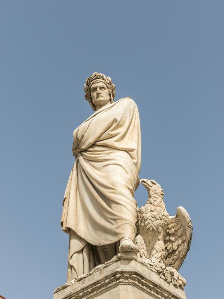 Monumento de Dante Alighieri, em Florença - Sergio Mendoza Hochmann/Getty Images