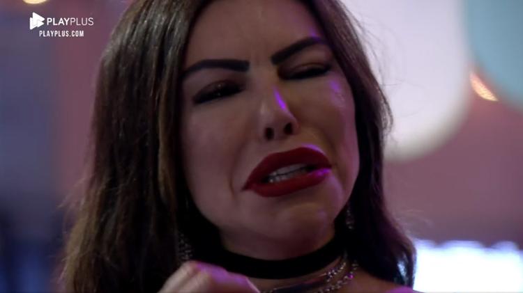 A Fazenda 2021: Liziane chora na festa - Reprodução/Playplus - Reprodução/Playplus