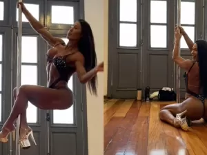 Gracyanne Barbosa mostra pole dance e surpreende fãs: 'Que espetáculo!'