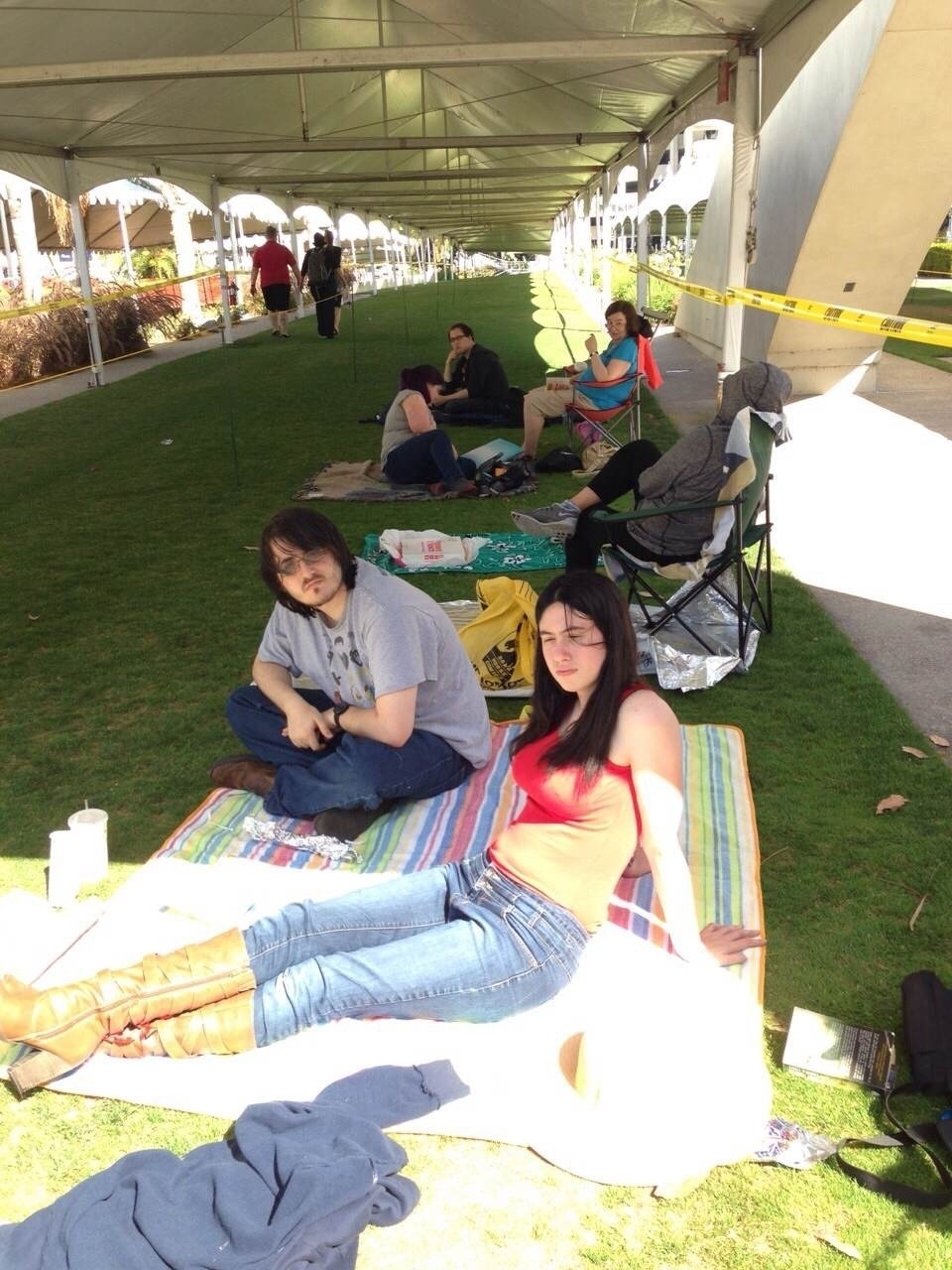 7.jul.2015 - Fãs começam a chegar às filas da Comic-Con 2015 que faz sua estreia nesta quarta-feira, em San Diego, nos Estados Unidos - Beatriz Amendola/UOL