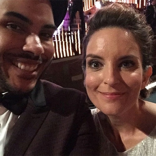 Hugo Gloss com a apresentadora e comediante Tina" Fey - Reprodução/Instagram/hugogloss