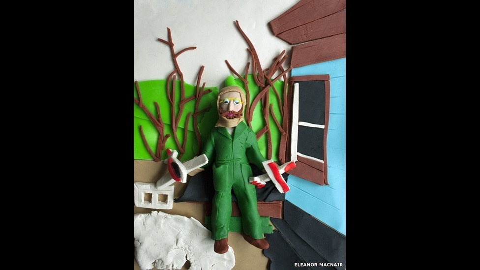 "Acho que as pessoas gostam do meu trabalho porque ele passa um certo bom humor", diz Macnair. A imagem original foi colhida em 2002, em Minnesota. - Eleanor Macnair/BBC Brasil