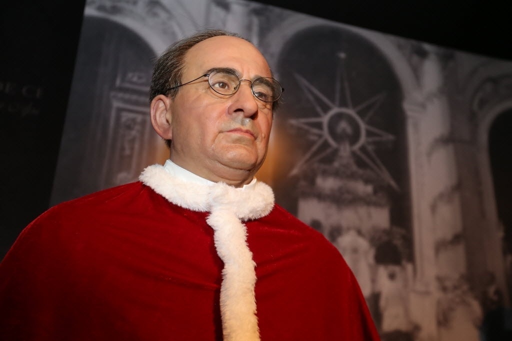 18.fev.2016 - Estátua de cera papa Pio 11, no Museu de Cera Nossa Senhora Aparecida - Rivaldo Gomes/Folhapress