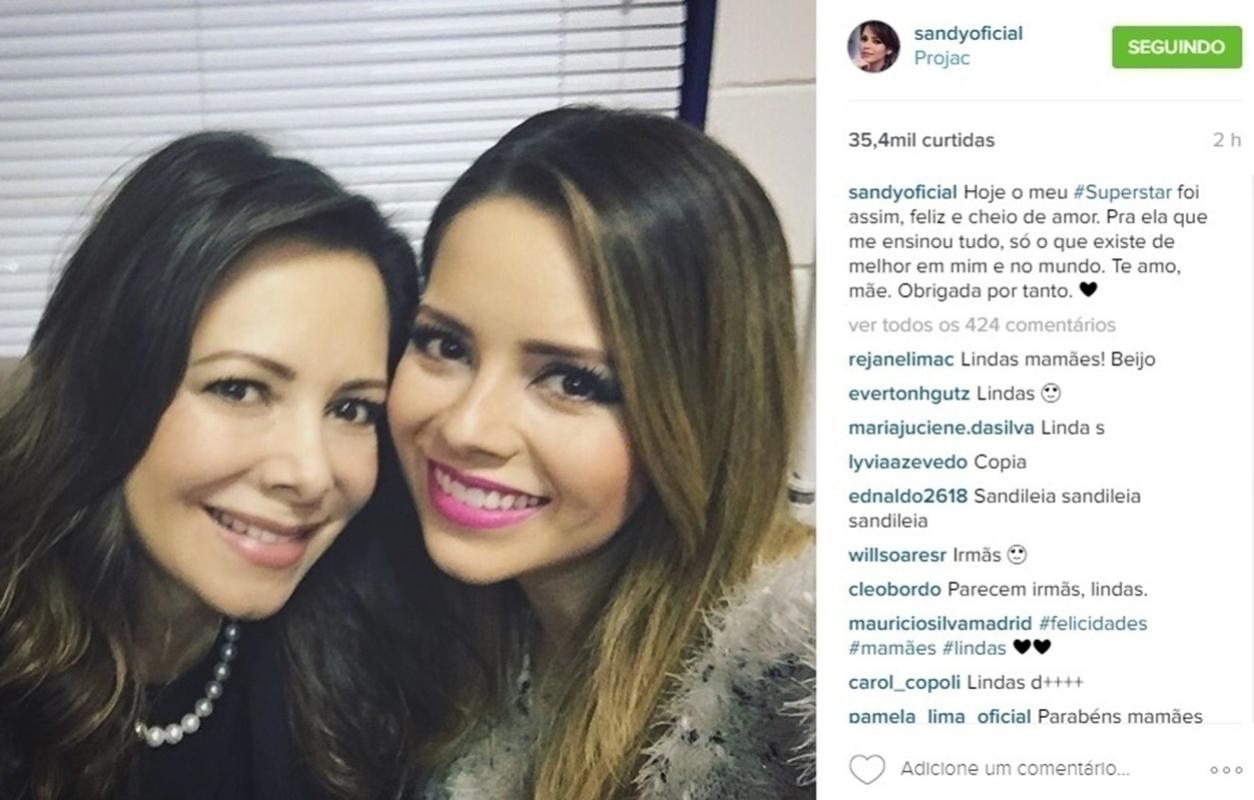 Noely e Sandy - Reprodução/Instagram