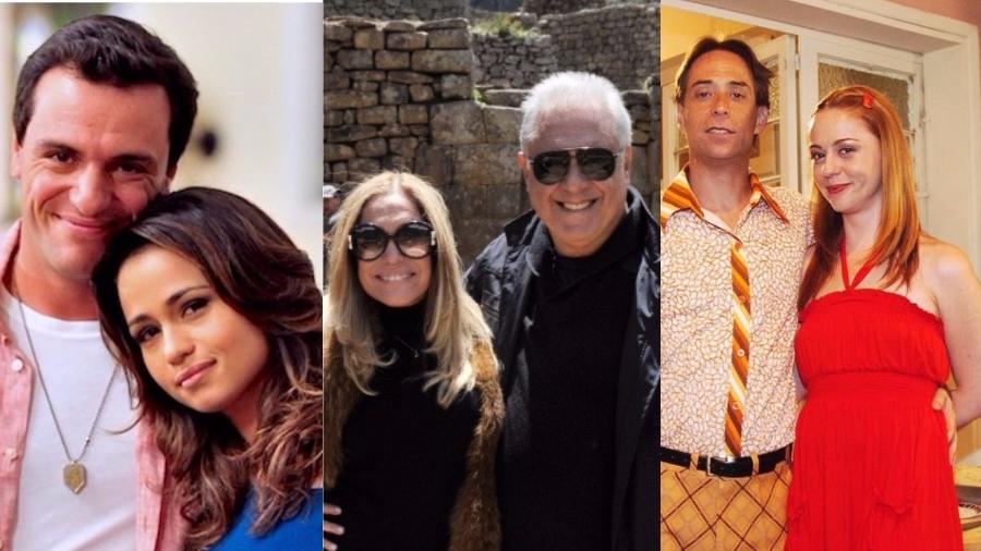 Veja os atores que viveram romances na frente das câmeras, mas não se curtiam nos bastidores - Montagem UOL