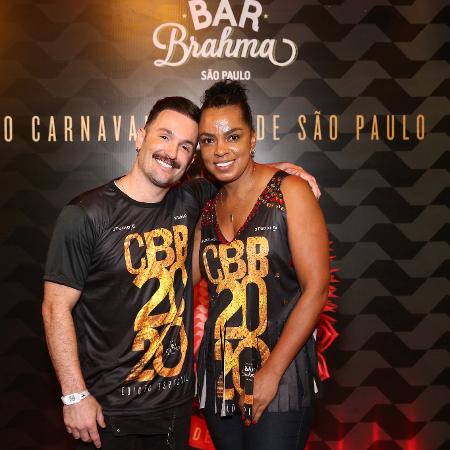 Diego Hypolito e Fofão prestigiam o camarote do Bar Brahma, em São Paulo  - Manuela Scarpa/Brazil News