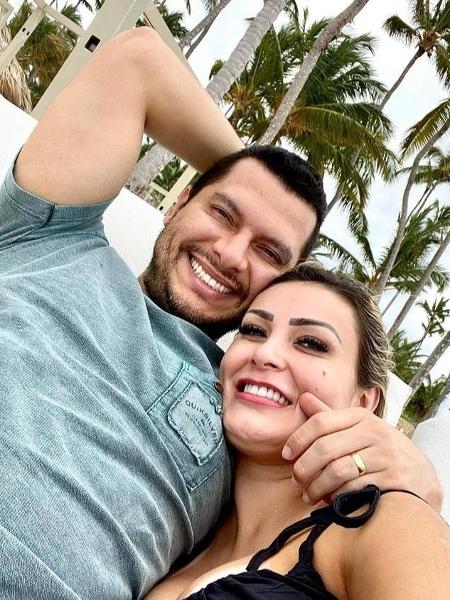 Andressa Urach e Thiago Lopes durante lua de mel na República Dominicana - Reprodução / Instagram