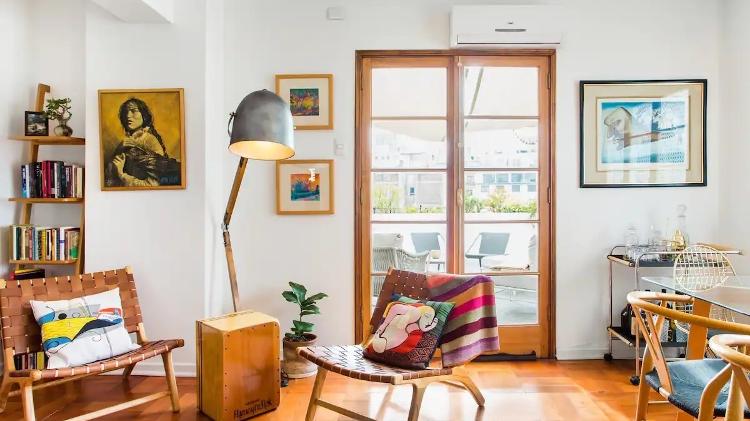 Apartamento Airbnb Santiago - Vista para o Cerro San Cristóbal