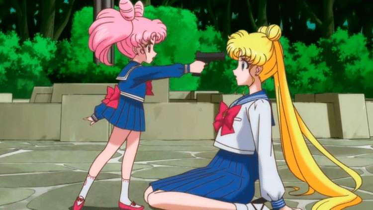 Chibiusa ameaça Usagi em "Sailor Moon Crystal"