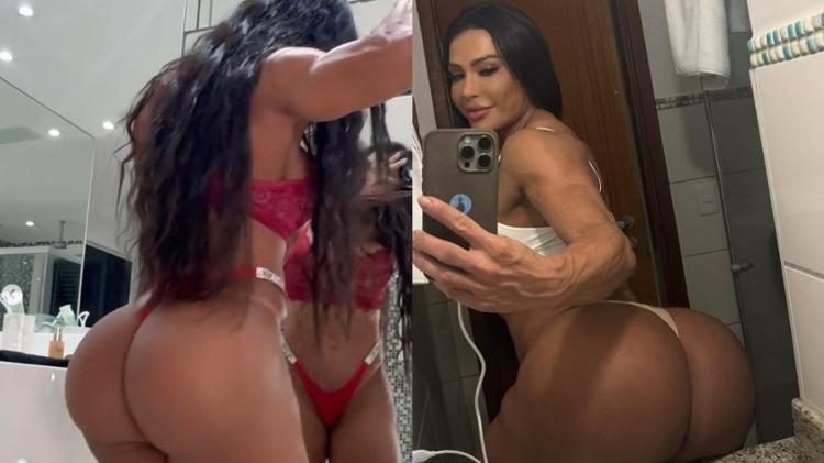 Gracyanne Barbosa empina bumbum em compilado de fotos