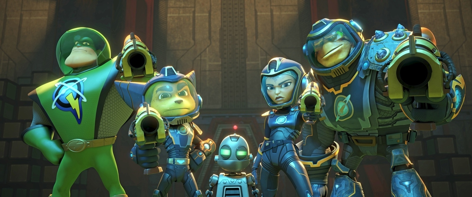 Cena do filme "Heróis da Galáxia: Ratchet e Clank" - Divulgação
