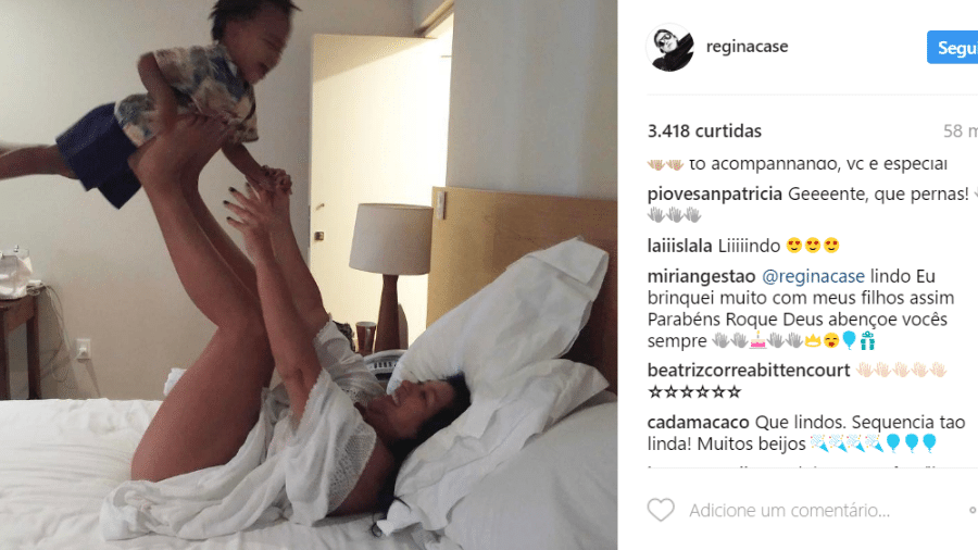 Regina Casé postou foto em homenagem ao filho - Reprodução/Instagram