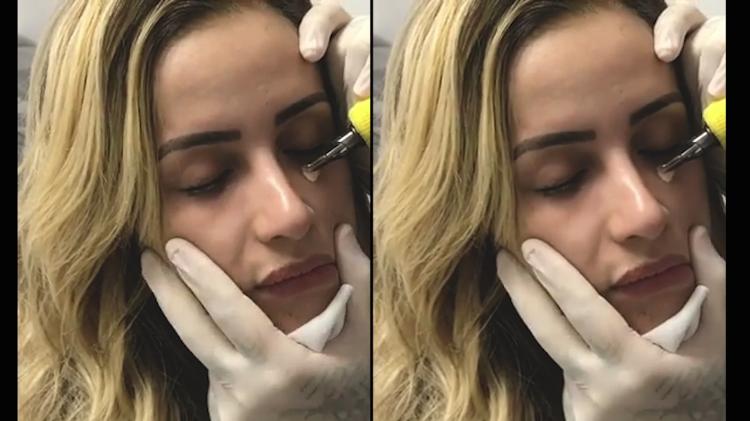 Cobrir olheiras com tatuagem - Reprodução/TV UOL/Facebook - Reprodução/TV UOL/Facebook