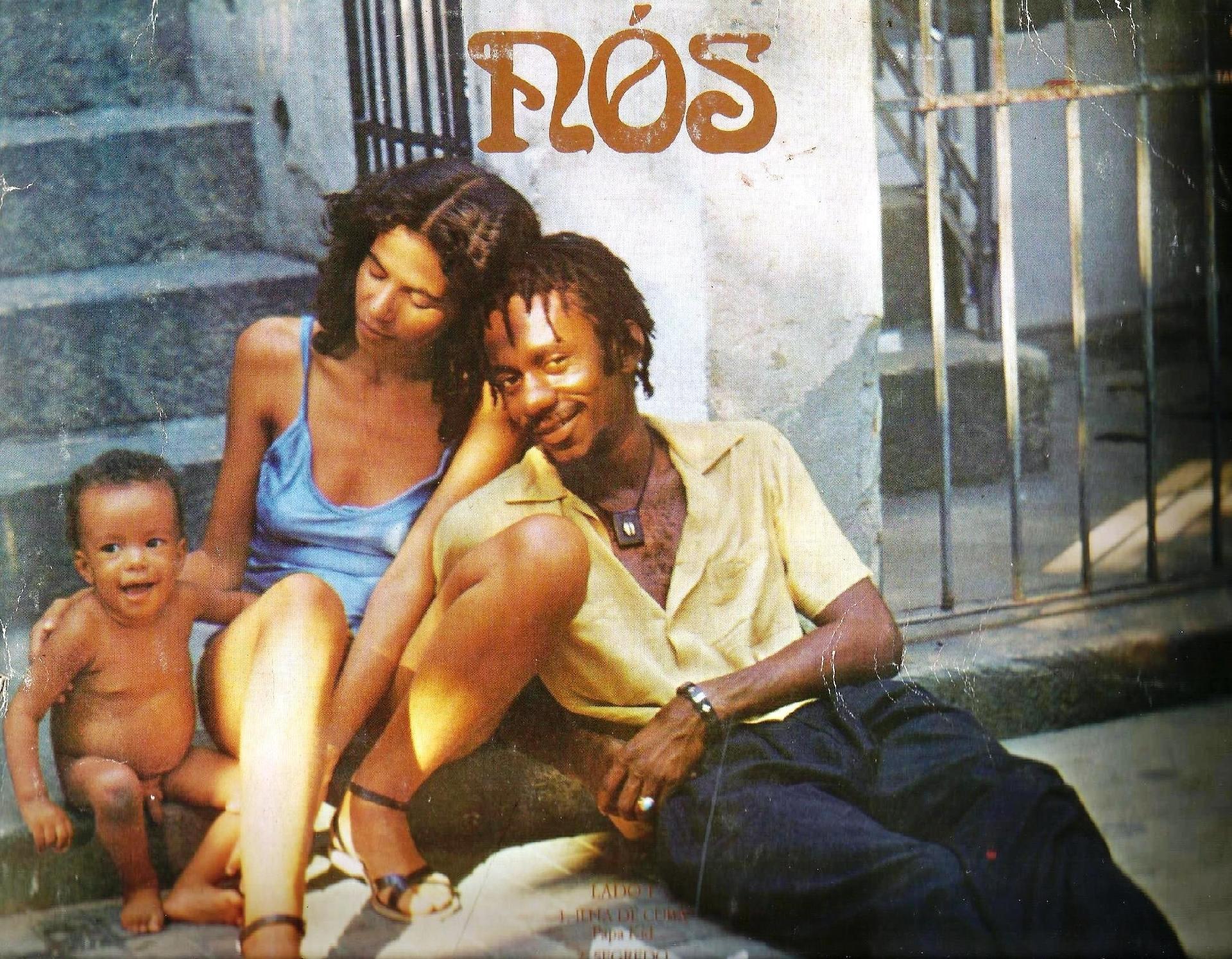 Capa do disco "Nós", lançado em 1980, com a mulher Jane e o filho Mahal - Divulgação