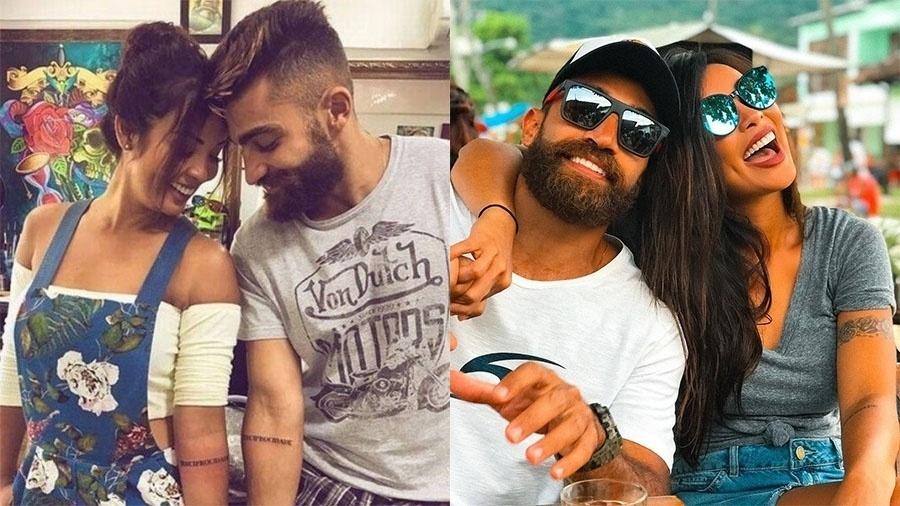 Carol Nakamura e o namorado Steffan Menah tatuaram a palavra "reciprocidade" no antebraço - Reprodução/Instagram