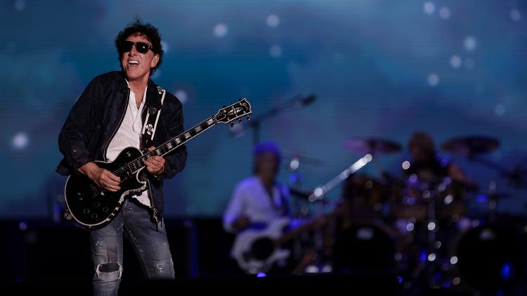 15.set.2024 - Journey se apresenta Palco Mundo na terceira noite do festival Rock In Rio 