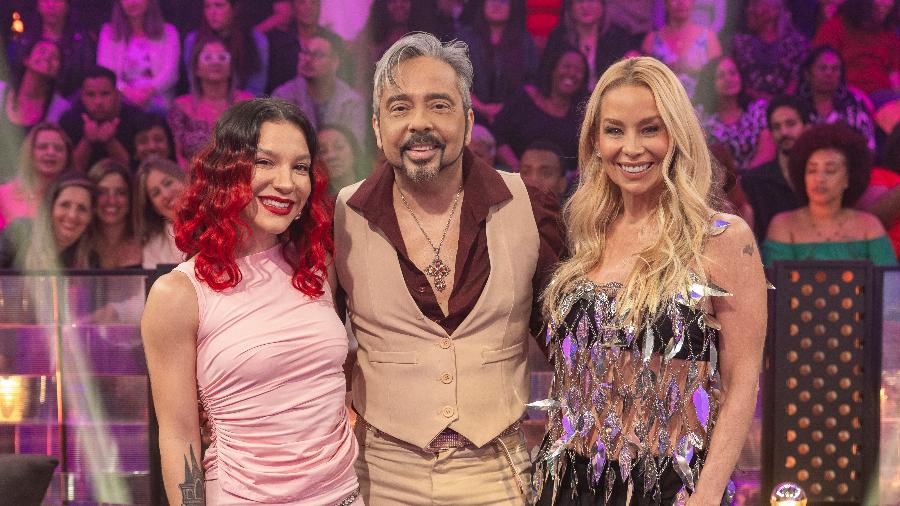 Priscilla, Marconi Araújo e Danielle Winits no Caldeirão com Huck - Léo Rosario/Globo