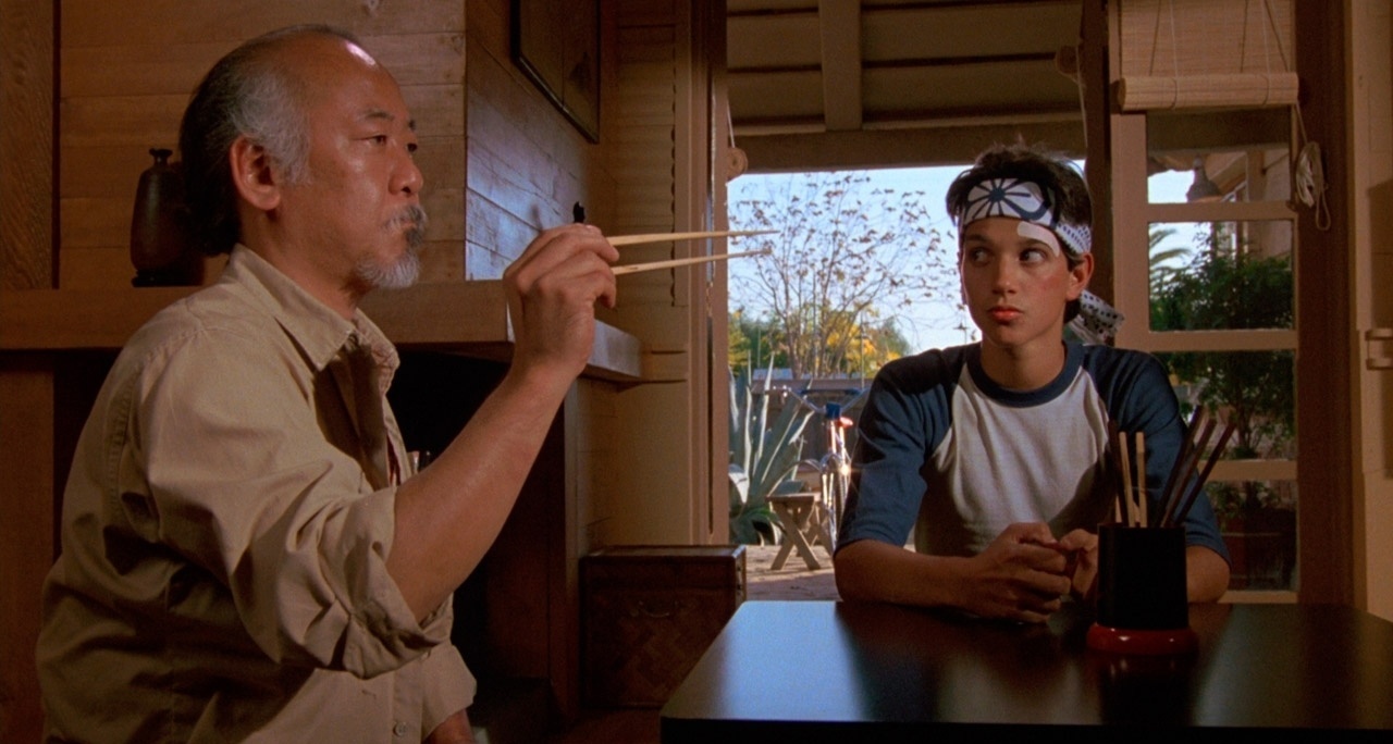 Cena do filme "Karatê Kid - A Hora da Verdade" (1984) - Reprodução