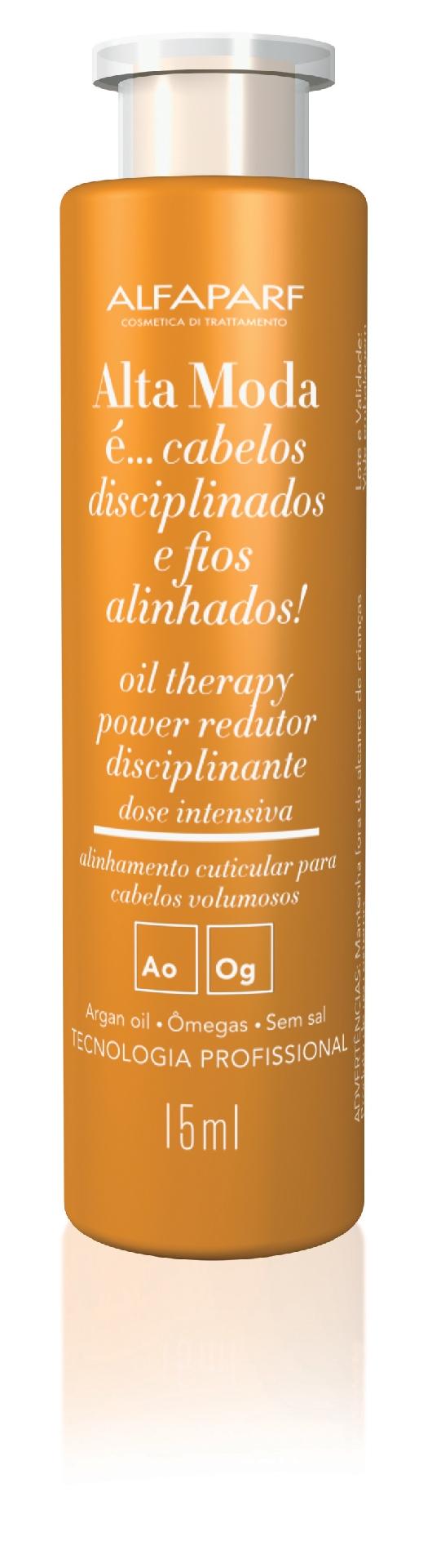 Ampola Oil Therapy  R$ 18,53 (3 x 15ml),  Alfaparf,  altamoda.com.br - Divulgação
